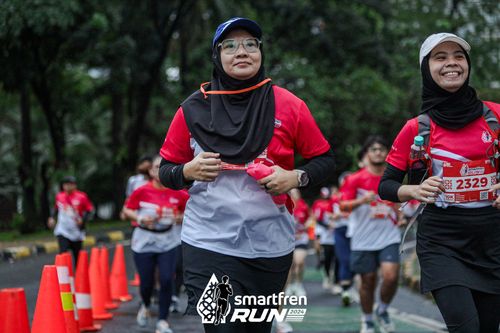 Race photo from Smartfren Run 2024