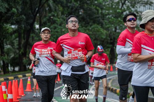 Race photo from Smartfren Run 2024