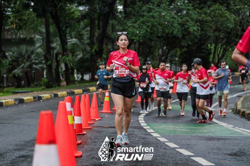 Race photo from Smartfren Run 2024