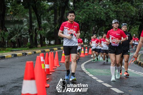 Race photo from Smartfren Run 2024