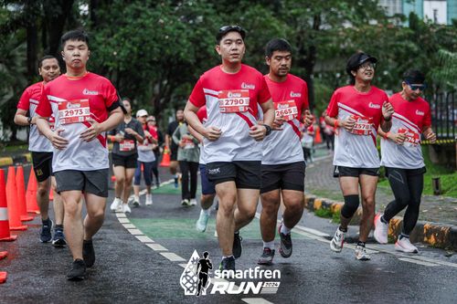 Race photo from Smartfren Run 2024