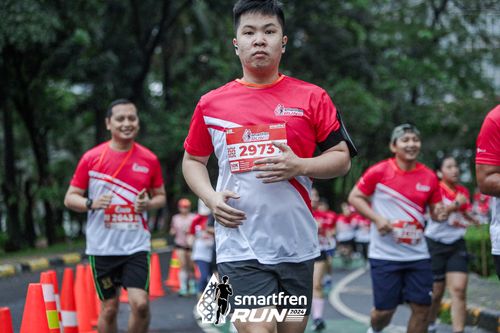 Race photo from Smartfren Run 2024