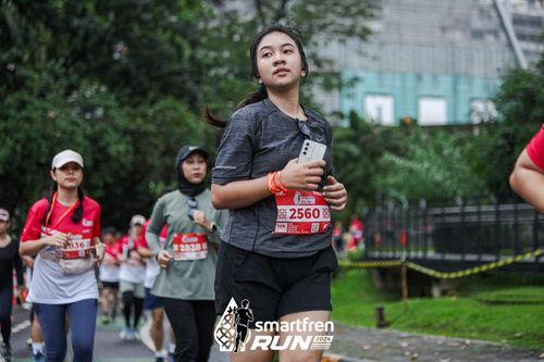Race photo from Smartfren Run 2024