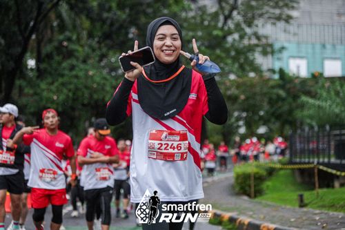 Race photo from Smartfren Run 2024