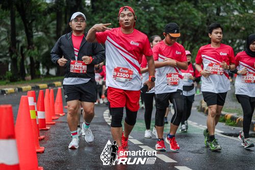 Race photo from Smartfren Run 2024