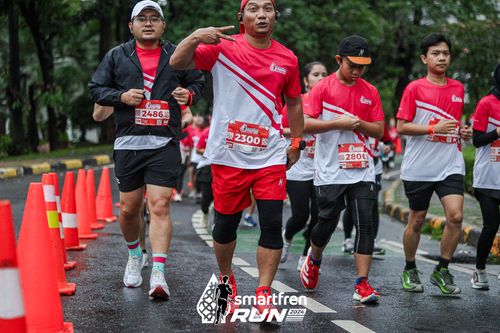 Race photo from Smartfren Run 2024