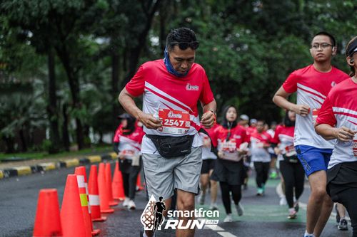 Race photo from Smartfren Run 2024