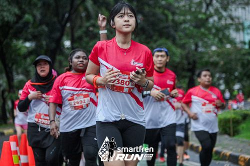 Race photo from Smartfren Run 2024