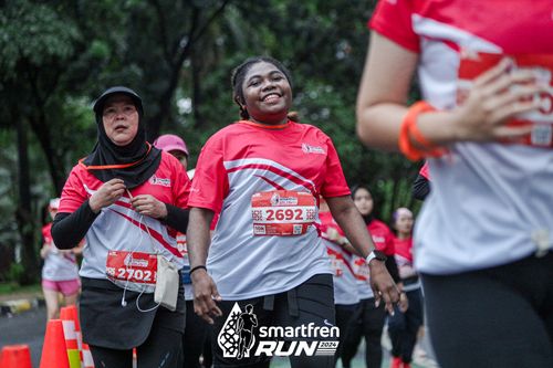 Race photo from Smartfren Run 2024