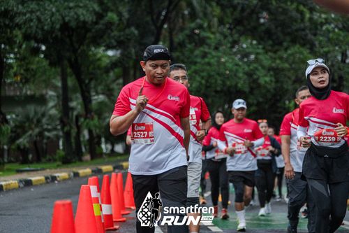 Race photo from Smartfren Run 2024