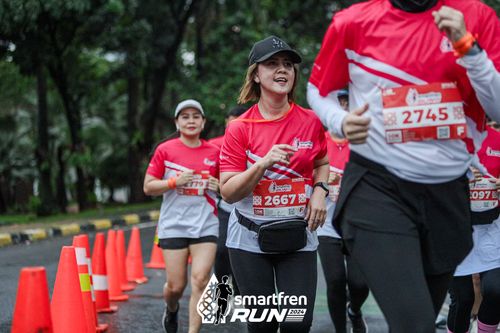 Race photo from Smartfren Run 2024