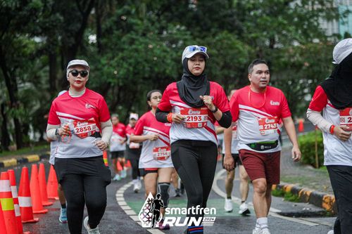 Race photo from Smartfren Run 2024