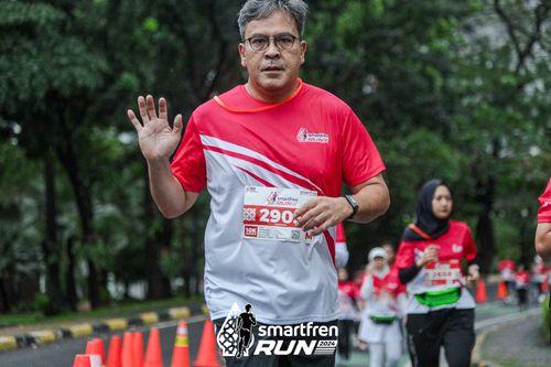 Race photo from Smartfren Run 2024