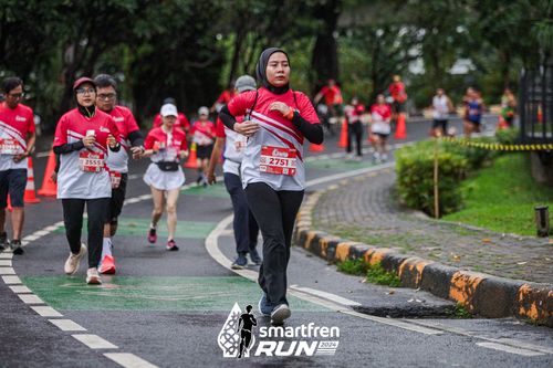 Race photo from Smartfren Run 2024