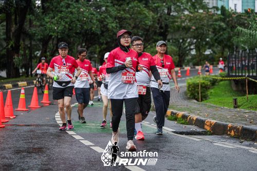 Race photo from Smartfren Run 2024