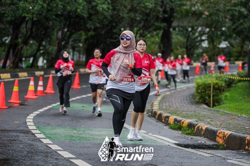 Race photo from Smartfren Run 2024