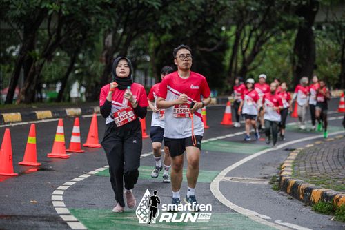 Race photo from Smartfren Run 2024