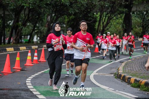 Race photo from Smartfren Run 2024