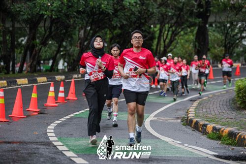 Race photo from Smartfren Run 2024