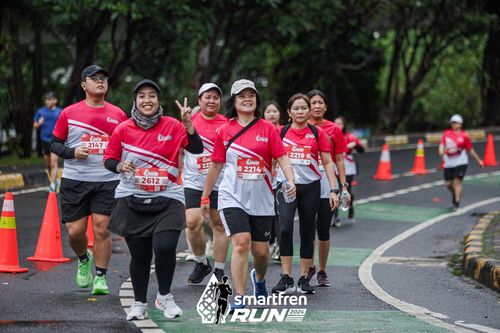 Race photo from Smartfren Run 2024