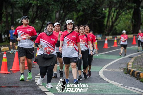 Race photo from Smartfren Run 2024
