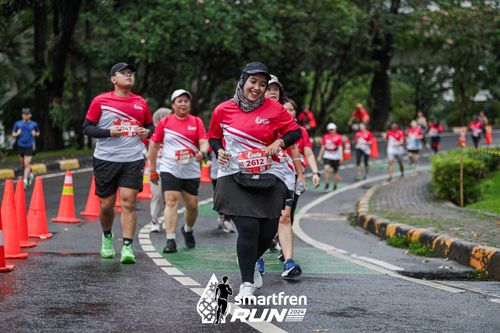Race photo from Smartfren Run 2024