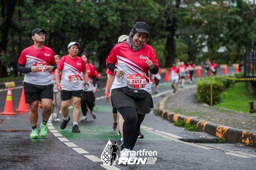 Race photo from Smartfren Run 2024