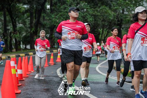 Race photo from Smartfren Run 2024