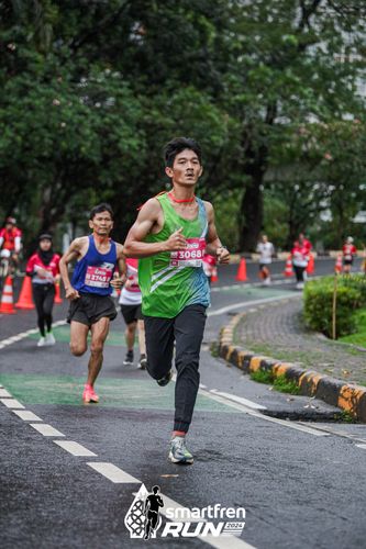 Race photo from Smartfren Run 2024