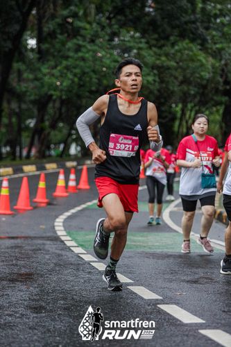 Race photo from Smartfren Run 2024