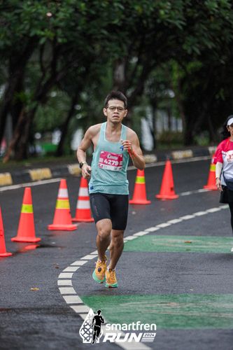 Race photo from Smartfren Run 2024