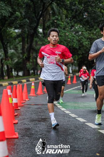 Race photo from Smartfren Run 2024