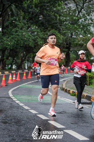 Race photo from Smartfren Run 2024
