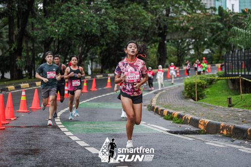 Race photo from Smartfren Run 2024