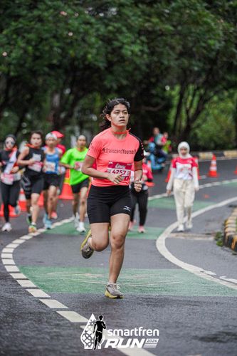 Race photo from Smartfren Run 2024