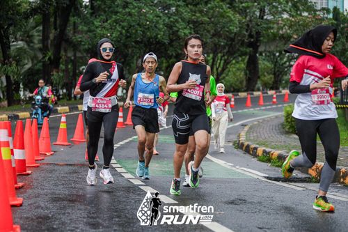 Race photo from Smartfren Run 2024
