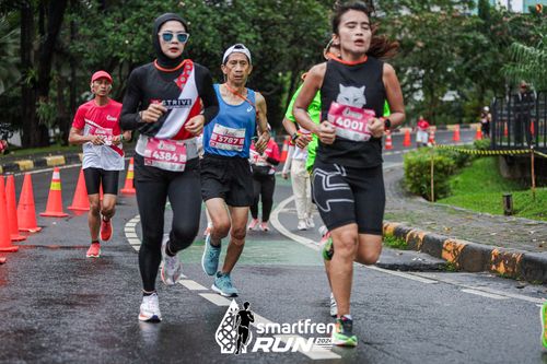 Race photo from Smartfren Run 2024