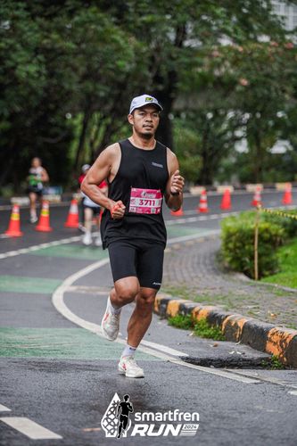 Race photo from Smartfren Run 2024