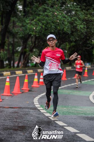 Race photo from Smartfren Run 2024