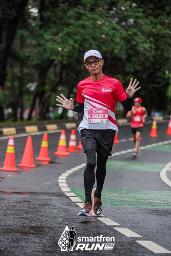Race photo from Smartfren Run 2024