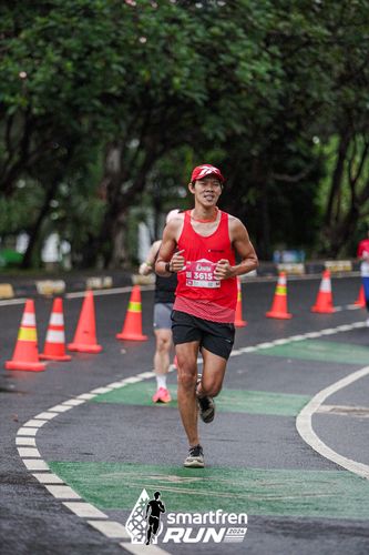 Race photo from Smartfren Run 2024