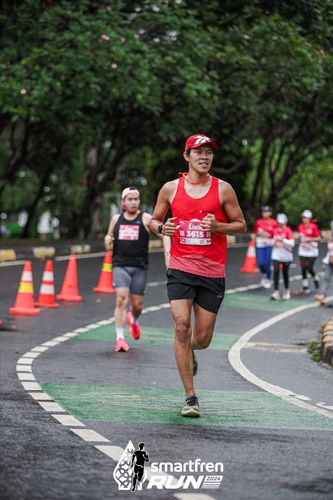 Race photo from Smartfren Run 2024