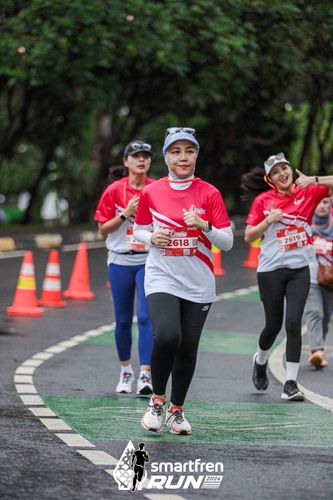 Race photo from Smartfren Run 2024