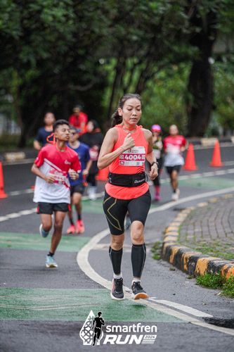 Race photo from Smartfren Run 2024