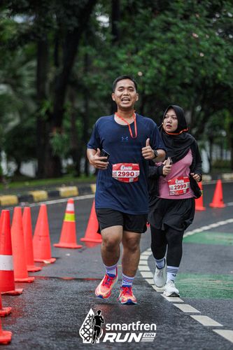 Race photo from Smartfren Run 2024