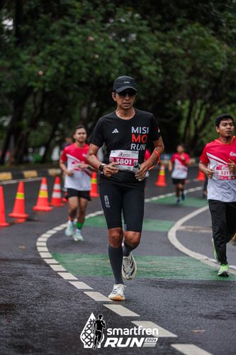 Race photo from Smartfren Run 2024