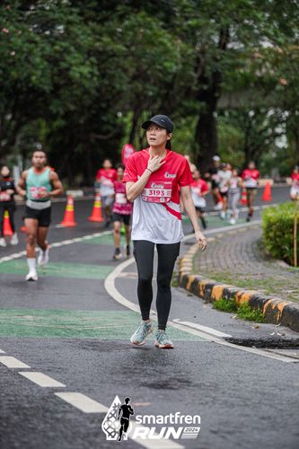 Race photo from Smartfren Run 2024