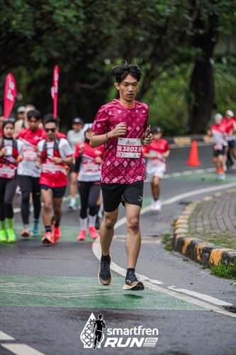 Race photo from Smartfren Run 2024