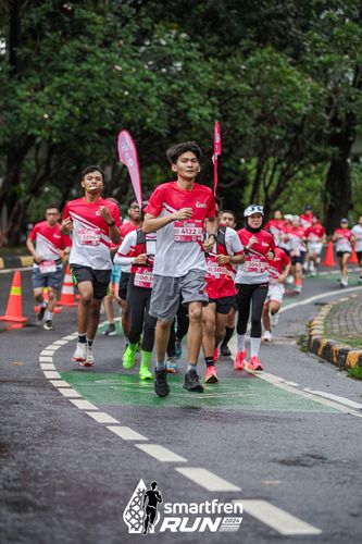 Race photo from Smartfren Run 2024