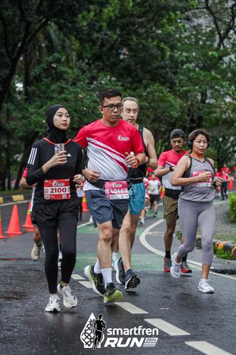 Race photo from Smartfren Run 2024